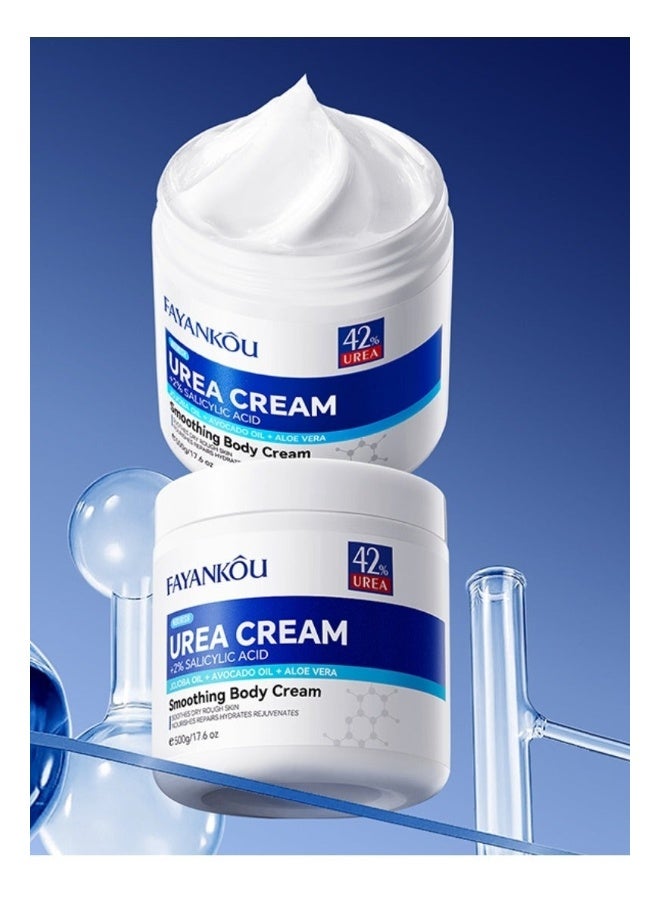 FAYANKOU 500g Urea Cream Smoothing Body Cream 42% Urea Cream with 2% Salicylic Acid Cream for Dry Rough Skin - Image 3