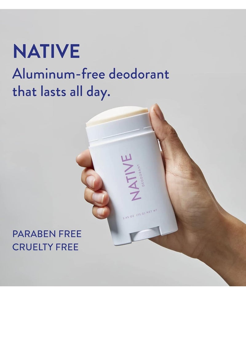 native - Native Deodorant - Natural Deodorant - Vegan, Gluten Free, Cruelty Free - Free of Aluminum, Parabens & Sulfates - Born in the USA - Lavender & Rose… - Image 1
