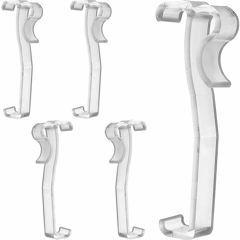 Valance Clips 6pcs 3 Window Blinds Hidden Clip Clear Plastic for Horizontal Blinds Valance Retainer Holder