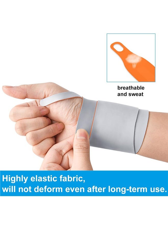دعامة الرسغ النحيفة جدًا لنفق الرسغ، التدليك مع نقاط مرتفعة لفافات الرسغ المرنة لالتهاب المفاصل والتهاب الأوتار، دعم حمالة الرسغ، تخفيف الألم، الضغط ودعم الحماسيين للياقة البدنية (رمادي) - Image 3