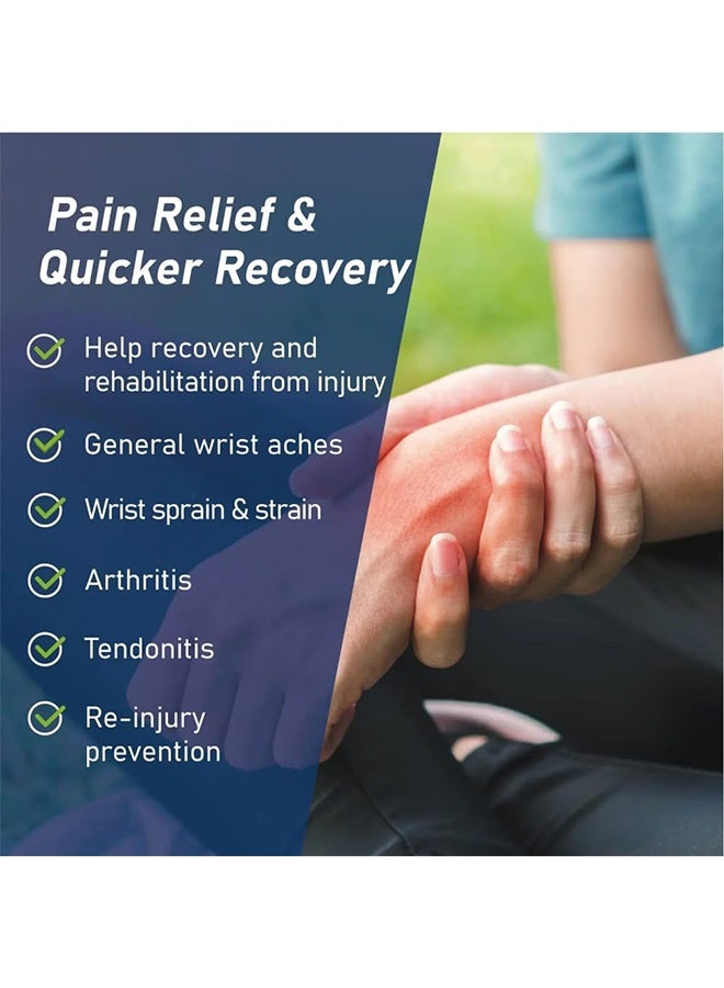 دعامة الرسغ النحيفة جدًا لنفق الرسغ، التدليك مع نقاط مرتفعة لفافات الرسغ المرنة لالتهاب المفاصل والتهاب الأوتار، دعم حمالة الرسغ، تخفيف الألم، الضغط ودعم الحماسيين للياقة البدنية (رمادي) - Image 2