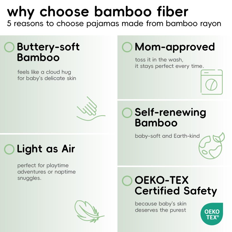 pureborn Baby Boys Sleeper Viscose from Bamboo Pajamas 2-Way Zipper Snug Fit Sleepwear Farm 6-12 Months - Image 4