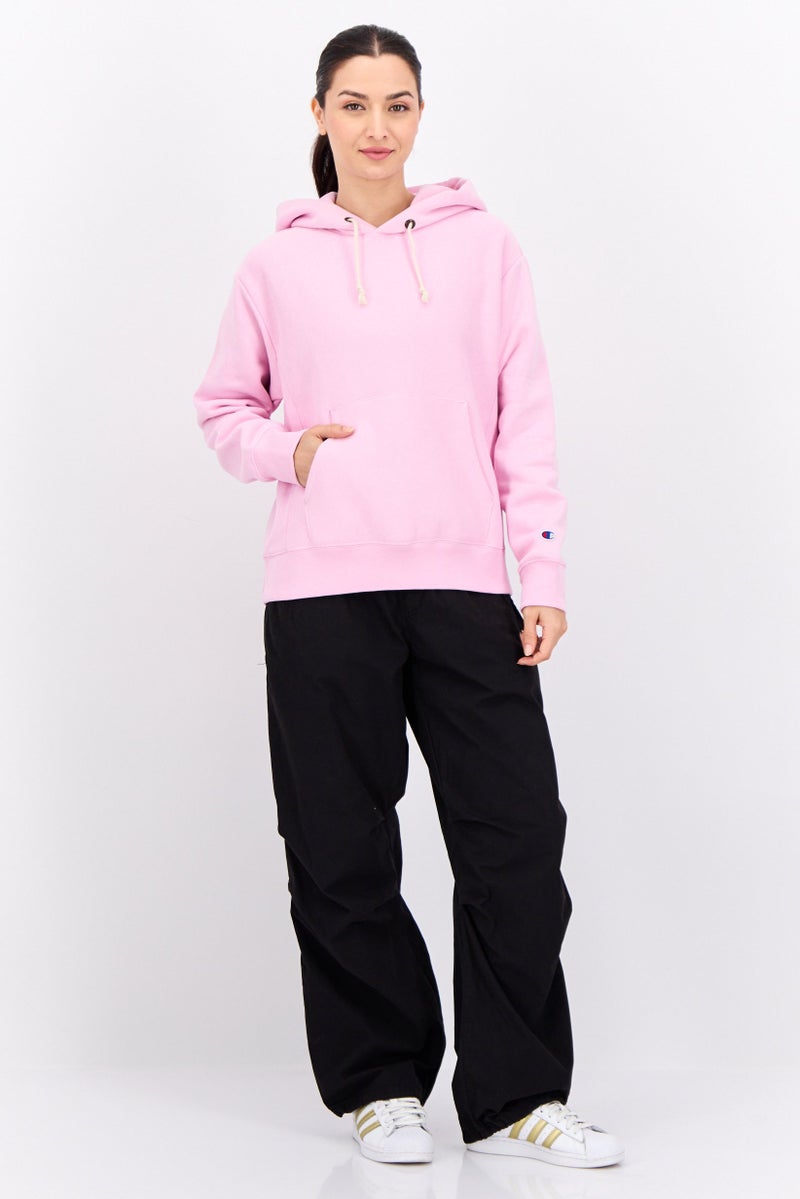 Champion Women Sportswear Fit Long Sleeve Outdoor Hoodies, Pink - Image 4