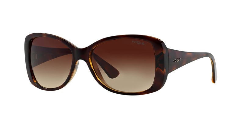 Vogue Eyewear Womens VO2843S Square Sunglasses, Dark Havana/Brown Gradient, 56 mm - Image 1