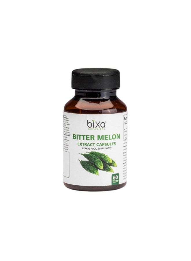 bixa BOTANICAL Bitter Melon Extract | Karela | Momordica Charantia 450 mg Vegitarian Capsules| Gluten Free, Non-GMO, Steam Sterlized, Vegan, 100% Pure. (60 Count (Pack of 1)) - Image 1