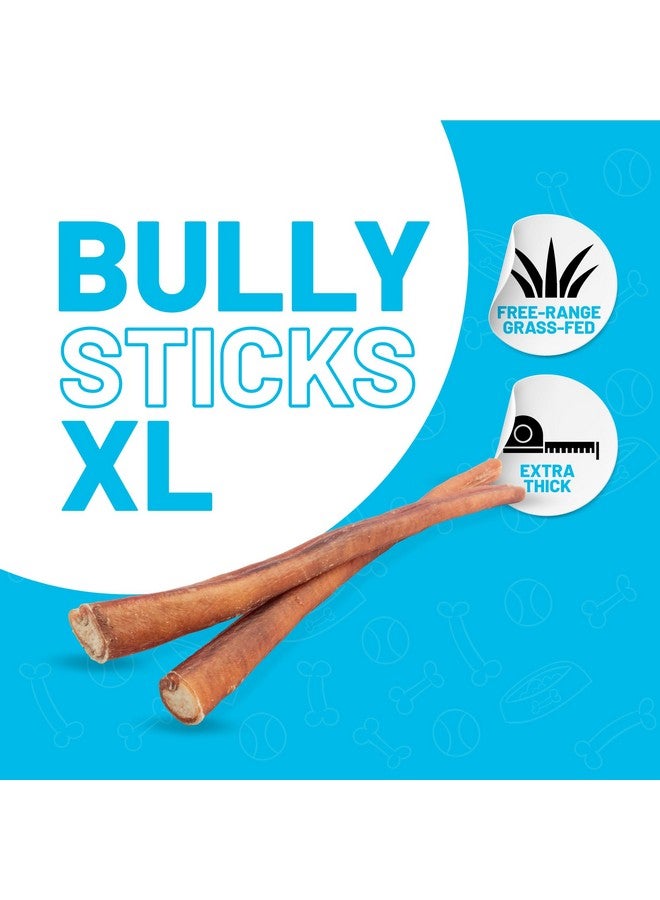 Sitka Farms Bully Sticks XL 12 inch - 12 Count - Bully Sticks Long Lasting Dental Dog Treats for All Dogs and Puppies - Single Ingredient Bully Sticks for All Chewers - No Bones or Hide - Image 2