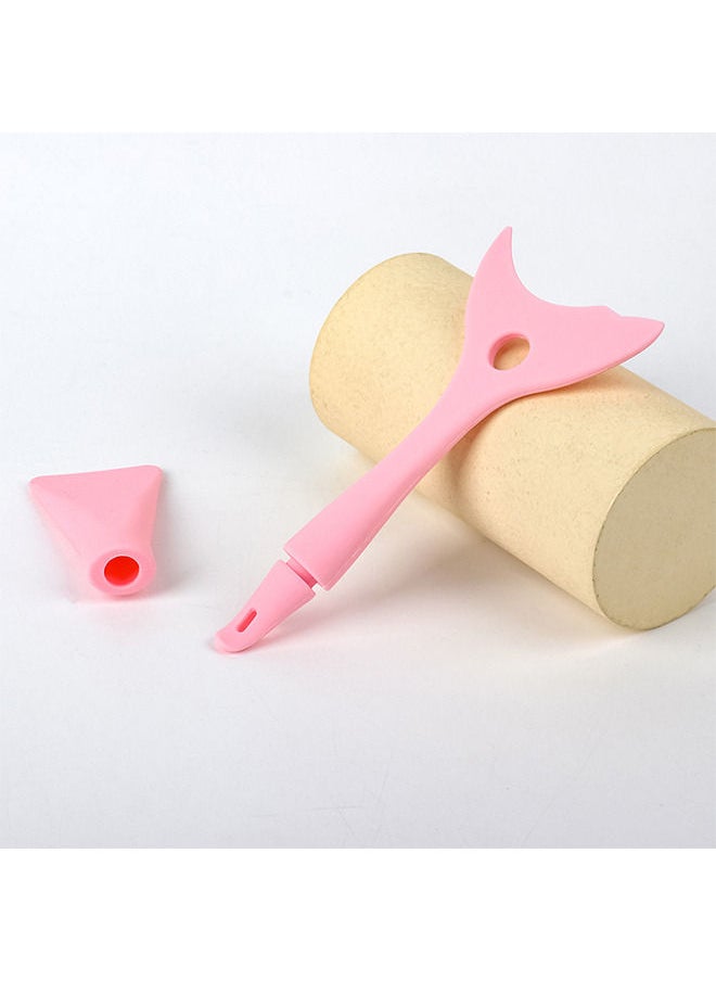 Mascara Guard Silicone Mascara Shield Applicator Eye Lash Eyeshadow Eyeliner Auxiliary Tool with Face Mud Mask Brush Applicator Reusable Detachable Multi-Purpose Lazy Quick Eye Makeup Tool(Pink)