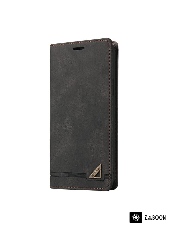 Zaboon Protective Case For Samsung Galaxy A20e Skin Feel Anti-theft Brush Horizontal Flip Leather Case with Holder & Card Slots & Wallet - Image 2