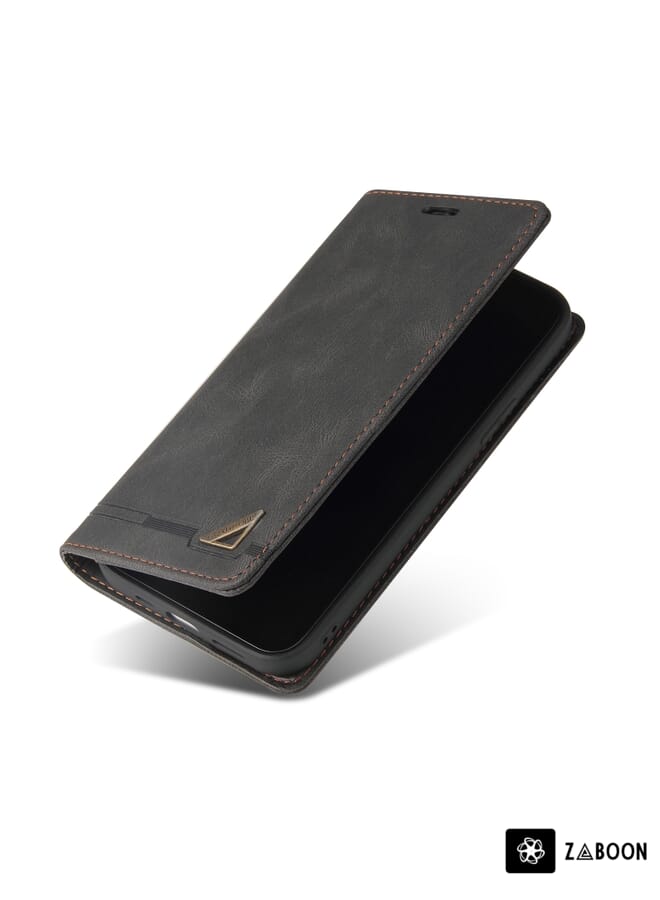 Zaboon Protective Case For Samsung Galaxy A20e Skin Feel Anti-theft Brush Horizontal Flip Leather Case with Holder & Card Slots & Wallet - Image 4