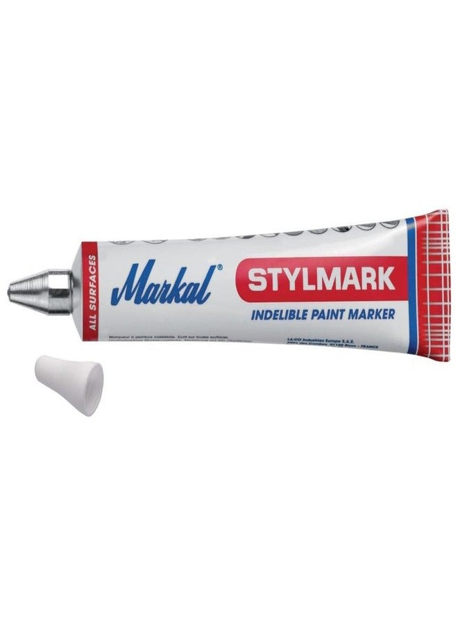 Markal 96652- StylMark Steel Ball Tip Paint Marker for Rough, Vertical, Oily and Wet surfaces, Nondripping, Weather and Water Resistant, Made in France - Image 1