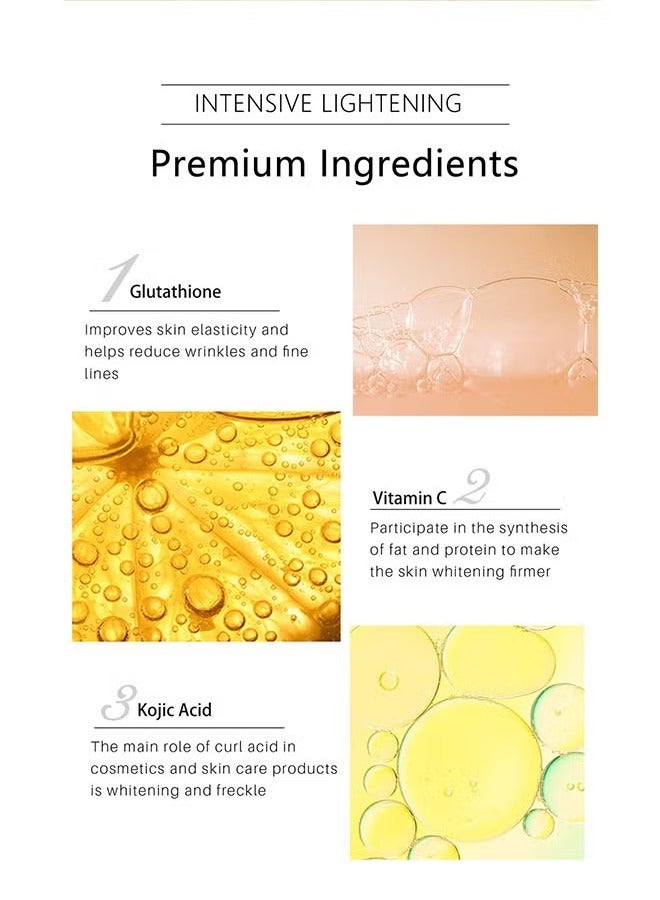 Lanthome Glutathione Whitening Cream 20g, Intensive Lightening, Facial Dark Spots Remover, Face Moisturizer, Moisturizing and Brightening Tone Up Cream, Skin Lightening Cream with Kojic Acid - Image 3