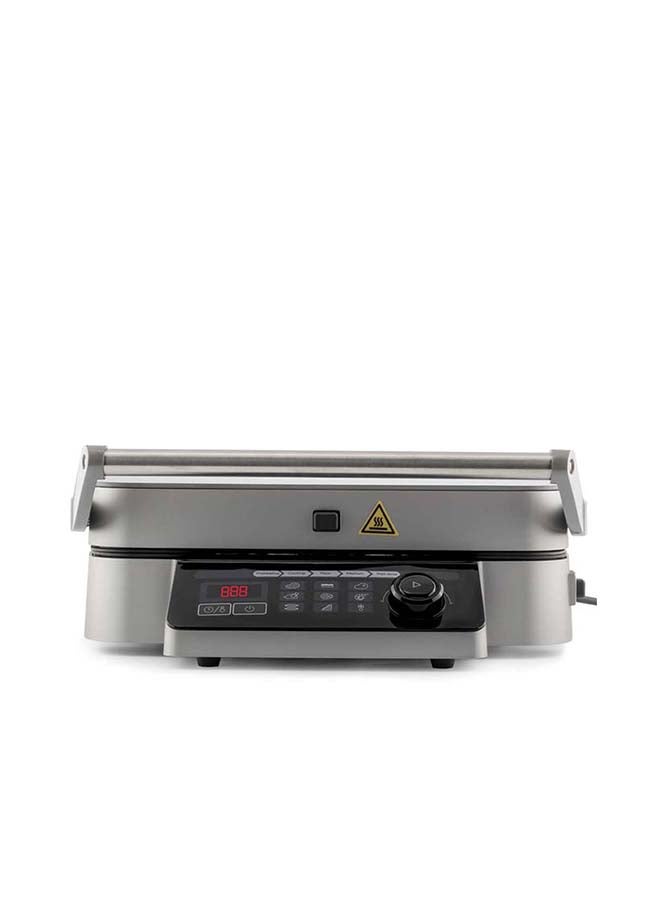 evvoli Contact Grill Multi-Functions With Smart Cooking Programs, Quick Heat Up, 2 Year Warranty 2100 W EVKA-CGR2100B Black - Image 2