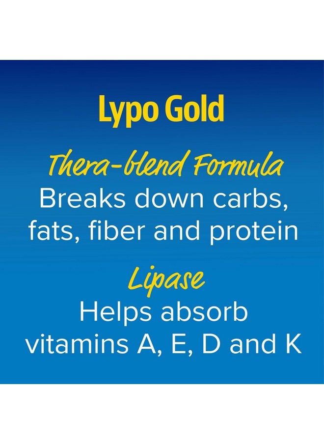 ENZYMEDICA - Lypo Gold Concentrated Amounts Of Lipase Enzyme For Fatty Food Digestion 120 Capsules (120 Servings) - Image 1