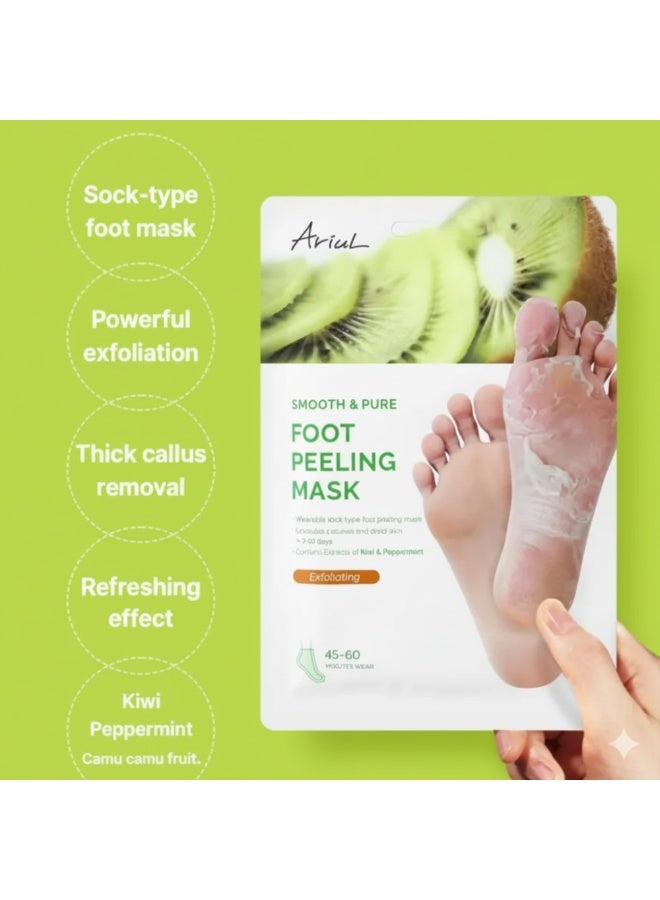 Ariul Smooth & Pure Kiwi & Mint Foot Peeling Mask – 34g - Image 2