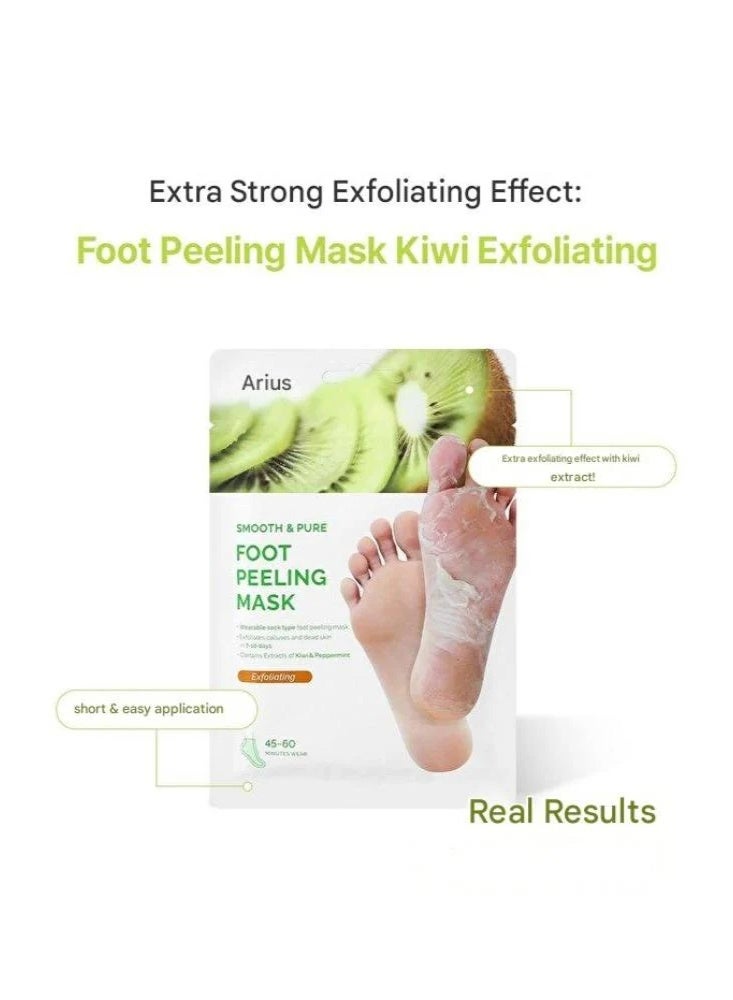 Ariul Smooth & Pure Kiwi & Mint Foot Peeling Mask – 34g - Image 3