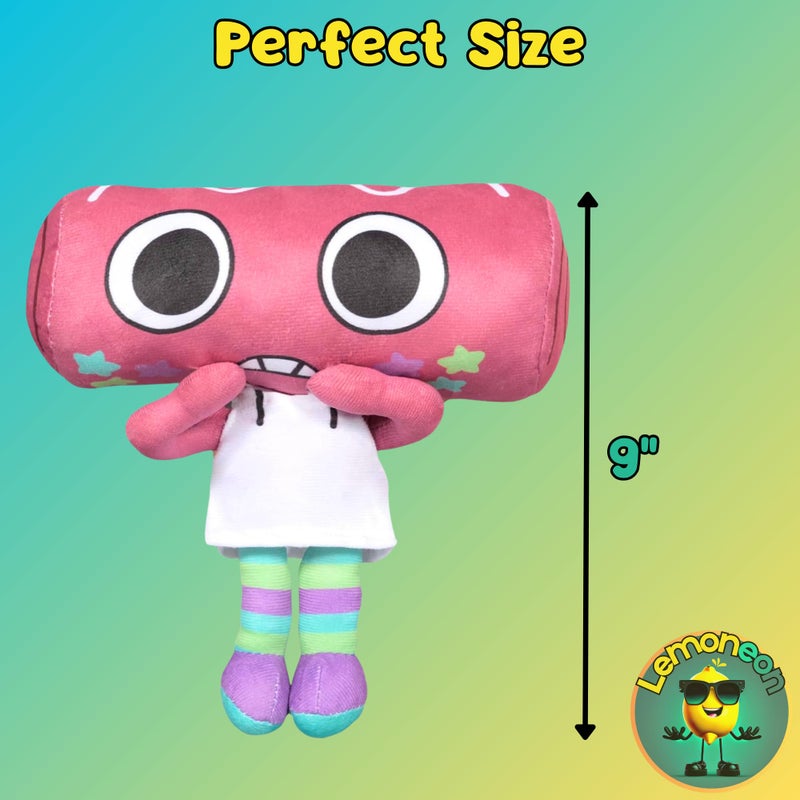 Lemoneon 9" Cosmo Plush Stuffed Figure Pillow for Video Game Fans Room Decor with a Sticker Set - Image 2