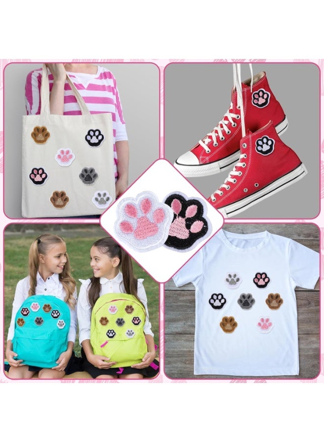 يُسلِّم 28 قطعة من رقع طبعة الكفوف للملابس، رقع تطريز قابلة للكي أو الخياطة، رقع تزيين لطيفة على شكل كفوف لتزيين الفساتين والجينز والقبعات والأحذية والقمصان والسترات وحقائب الظهر - Image 2