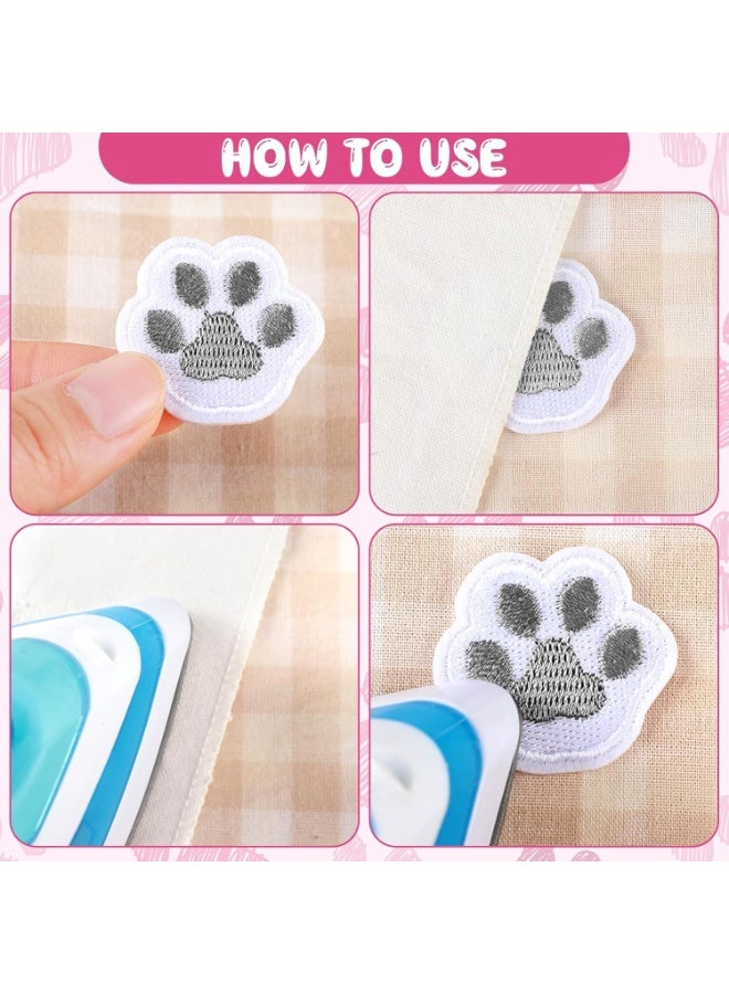 يُسلِّم 28 قطعة من رقع طبعة الكفوف للملابس، رقع تطريز قابلة للكي أو الخياطة، رقع تزيين لطيفة على شكل كفوف لتزيين الفساتين والجينز والقبعات والأحذية والقمصان والسترات وحقائب الظهر - Image 5