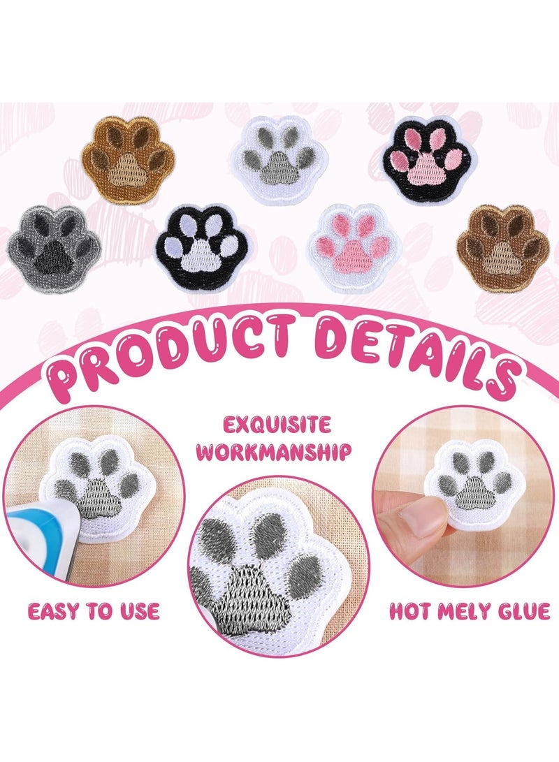 يُسلِّم 28 قطعة من رقع طبعة الكفوف للملابس، رقع تطريز قابلة للكي أو الخياطة، رقع تزيين لطيفة على شكل كفوف لتزيين الفساتين والجينز والقبعات والأحذية والقمصان والسترات وحقائب الظهر - Image 4