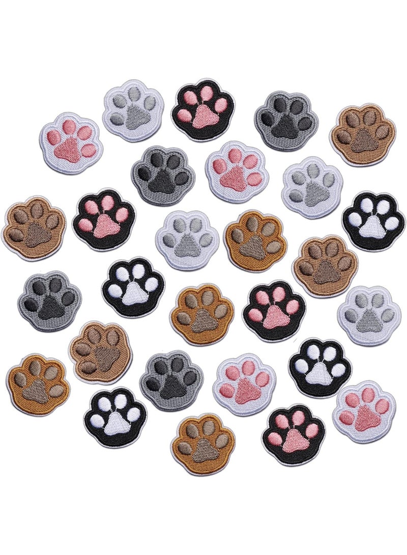 يُسلِّم 28 قطعة من رقع طبعة الكفوف للملابس، رقع تطريز قابلة للكي أو الخياطة، رقع تزيين لطيفة على شكل كفوف لتزيين الفساتين والجينز والقبعات والأحذية والقمصان والسترات وحقائب الظهر - Image 1