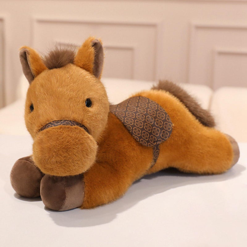 PEACH CAT Horse Stuffed Animal 10 Cute Horse Plush Soft Plushies Toys Gifts for Kids Brown - Image 3