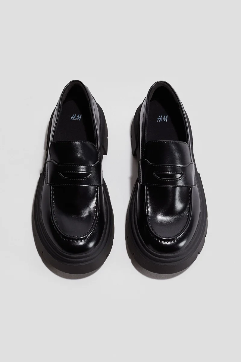 اتش اند ام حذاء لوفر بنعل سميك