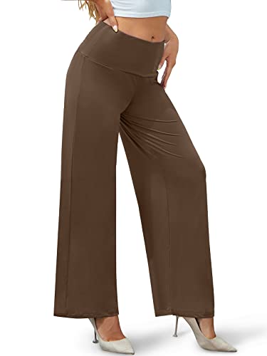 Arolina Women's Stretchy Wide Leg Palazzo Lounge Pants Casual Comfy High Waist Palazzo Pants - Image 2