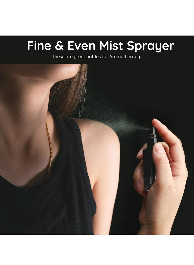 5 قطع 10 مللي زجاجات عطر للسفر قابلة لإعادة الملء مع قمع لأدوات الزينة. - Image 2