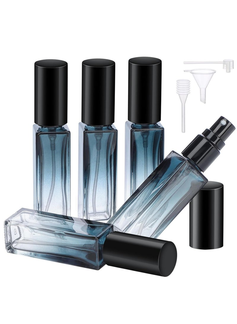 5 قطع 10 مللي زجاجات عطر للسفر قابلة لإعادة الملء مع قمع لأدوات الزينة. - Image 1