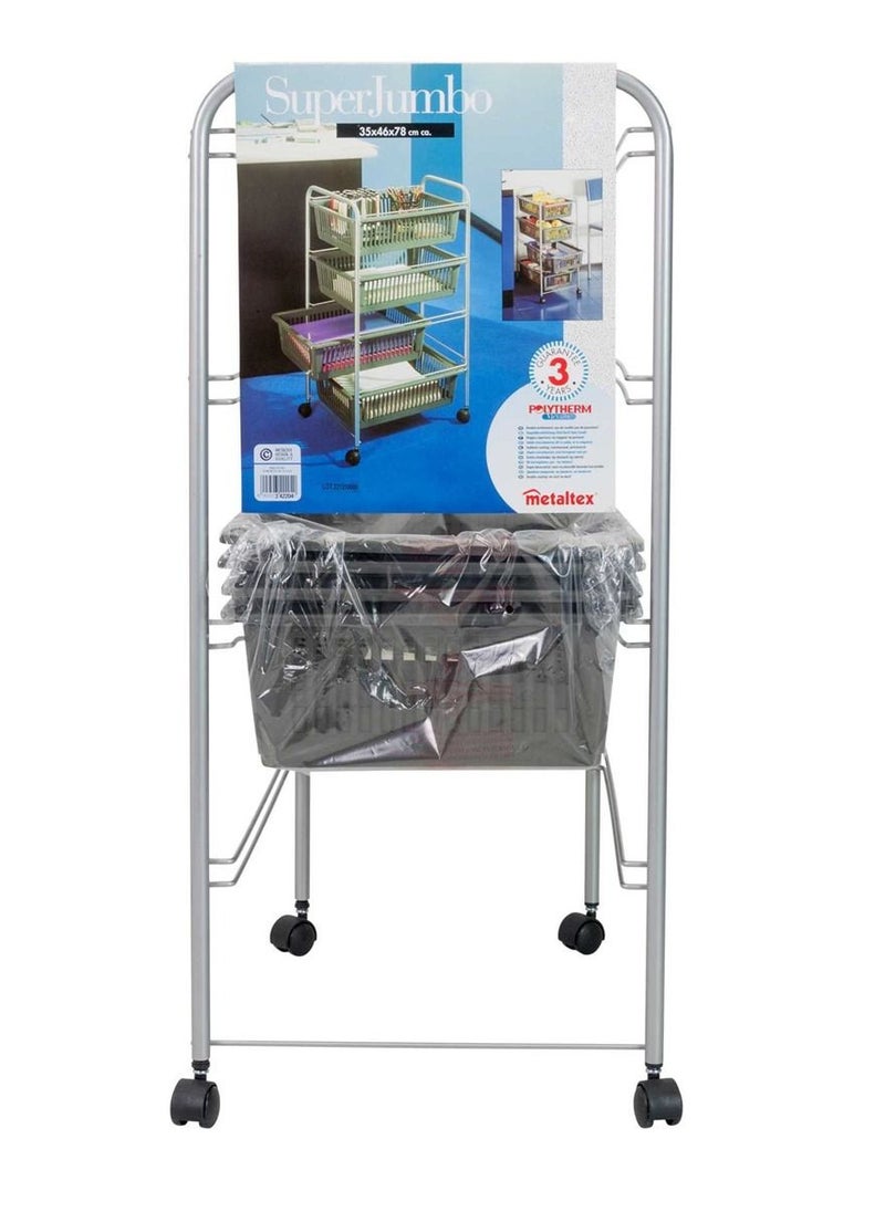 Plastic,Steel 4 Tier Cart Super jumbo, Italy - pzsku/ZF841CF2EF57DEDC4B89FZ/45/_/1677837090/ac056139-eb70-42b0-bd39-b3deb6e3e4d5