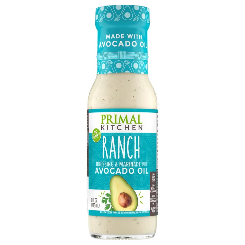 Primal Kitchen Ranch Salad Dressing & Marinade made with Avocado Oil, Whole30 Approved, Paleo Friendly, and Keto Certified, 8 Fluid Ounces - Image 1