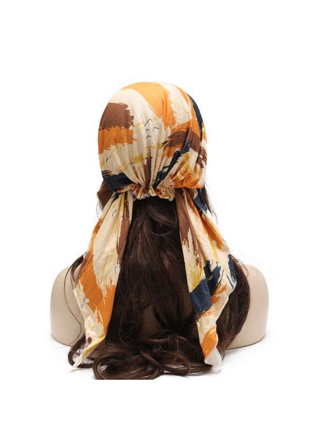 ZLYC Chemo Headwear Pre Tied Head Scarf Headwraps Lightweight Turban Beanie Cap for Women (Camo Khaki)  - Image 4