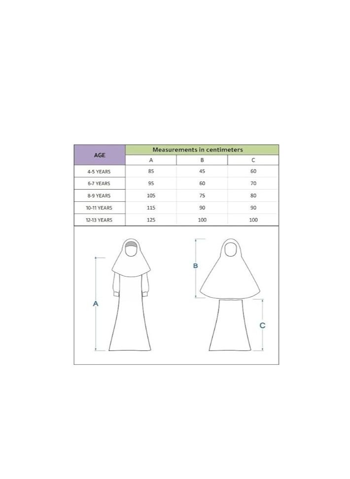 Elanesa  - Ruffle Prayer Set For Kids Berry Color - Image 1