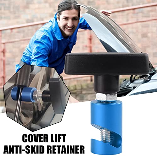 zipelo Lift Support Clamp, Hood Strut Fixing Clamps with Brass Core, Shock Prop Strut Stopper Retainer for Car Hood, Spark Plug Gap Gauge Tool, Universal Automotive Accessories (Blue) - Image 3