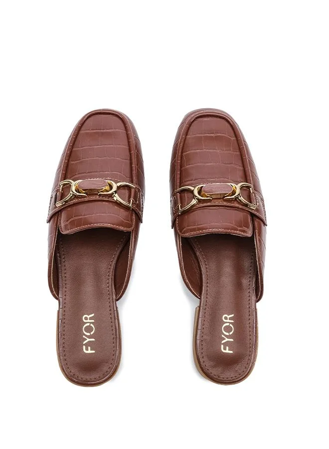 Fyor  Stylish Chain-Detail Flat Sandal AJ 009 for Women | Best Price UAE