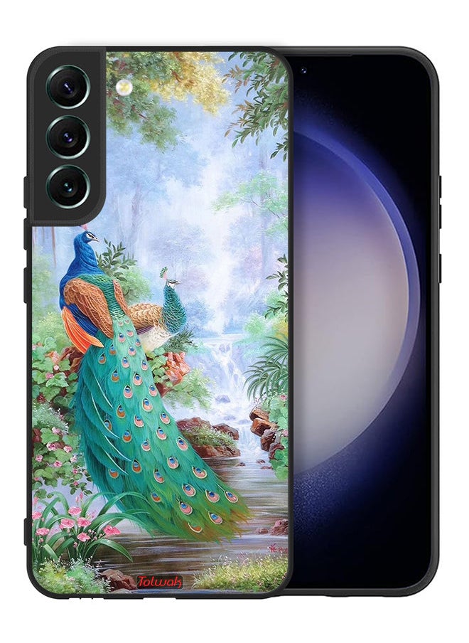 Tolwak - Samsung Galaxy S22 Plus 5G Protective Case Cover Peacocks - Image 1