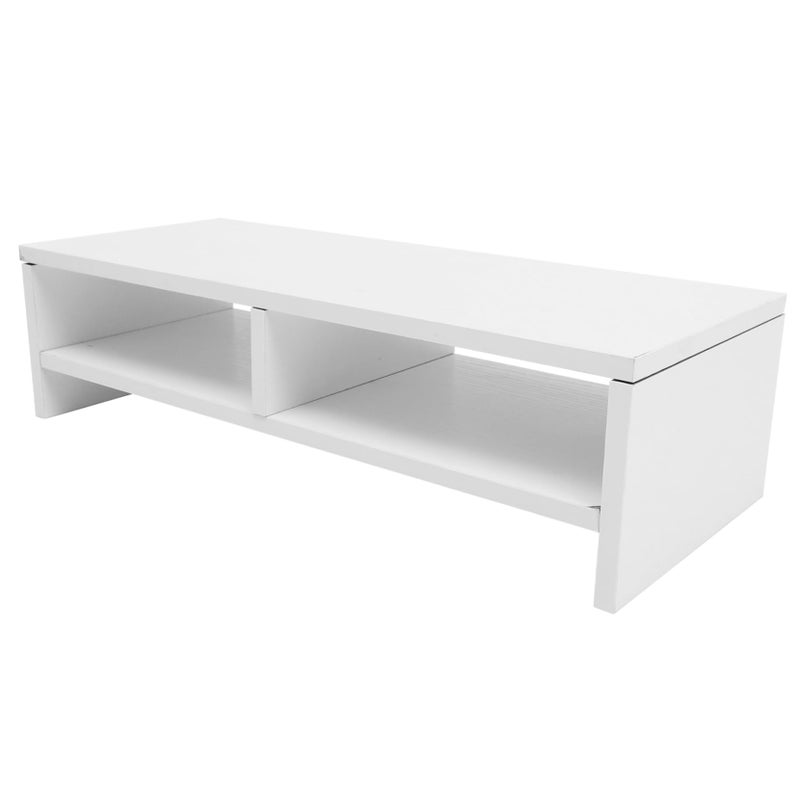 Adjustable Monitor Stand Riser with Storage Shelf for Laptop and Computer Desk - Image 2