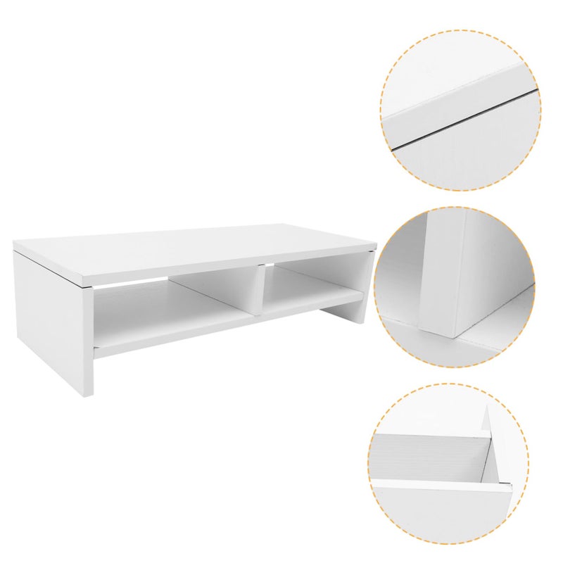 Adjustable Monitor Stand Riser with Storage Shelf for Laptop and Computer Desk - Image 5
