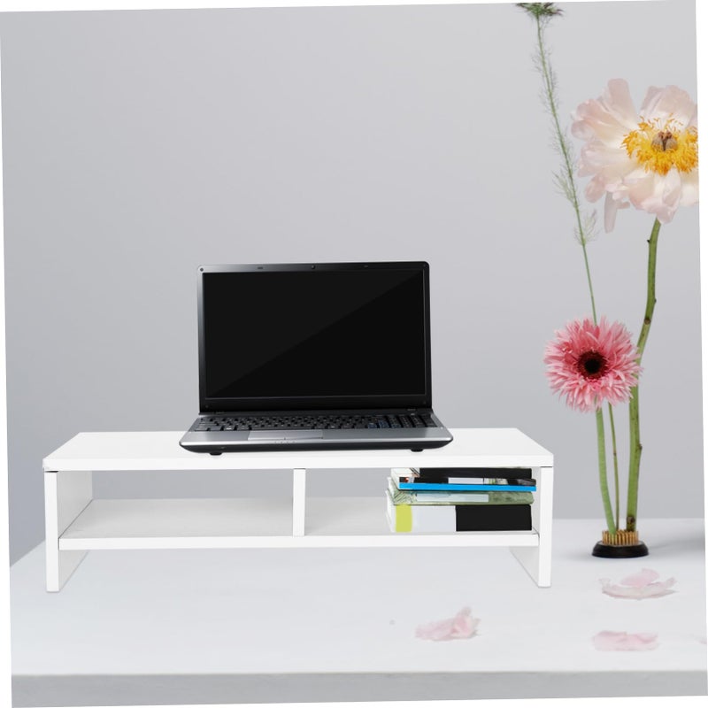 Adjustable Monitor Stand Riser with Storage Shelf for Laptop and Computer Desk - Image 4