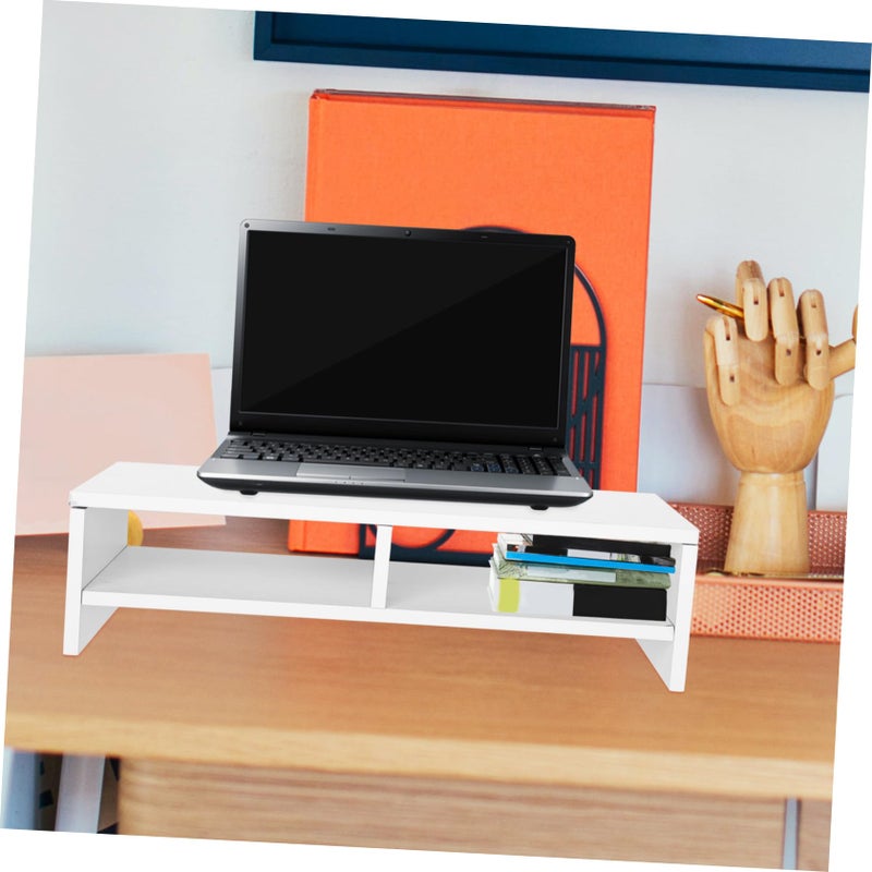 Adjustable Monitor Stand Riser with Storage Shelf for Laptop and Computer Desk - Image 3