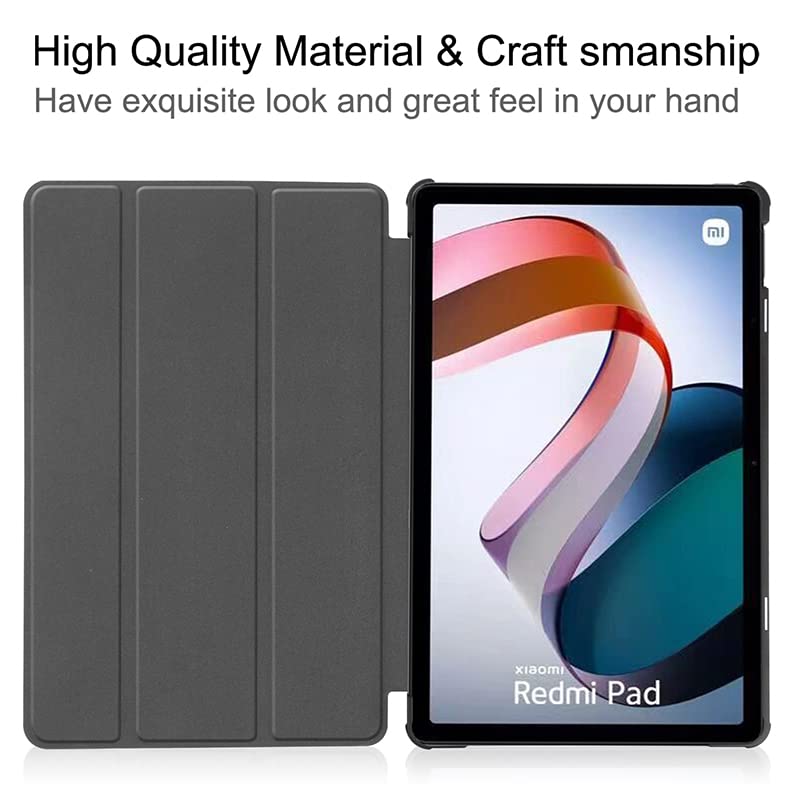 ProElite Slim Trifold Flip case Cover for Redmi Pad 10.6" Tablet, Flowers - Image 4