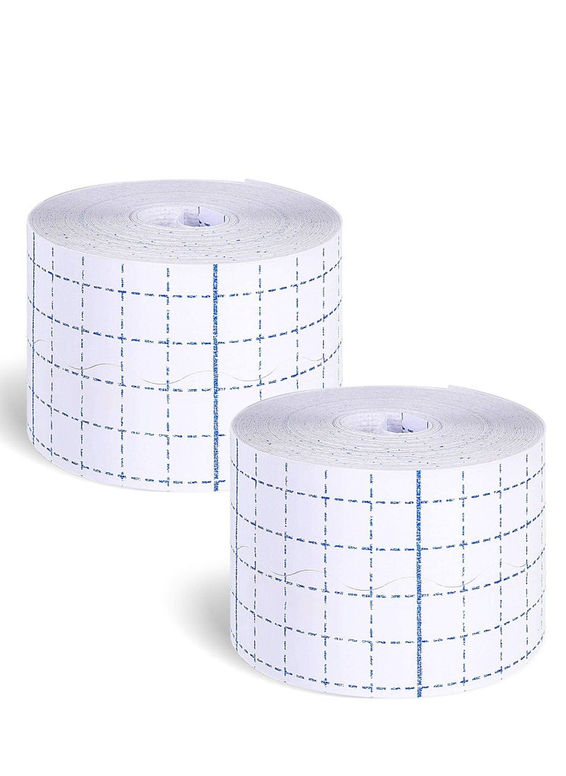 SYOSI - Non-Woven Cover Roll Stretch Tape Non-Woven Adhesive Bandages Breathable Bandage Tape Cohesive Wrap Bandages Protective Stretch Bandage Roll Film (2 Rolls 2 Inch x 10.94 Yard) - Image 1