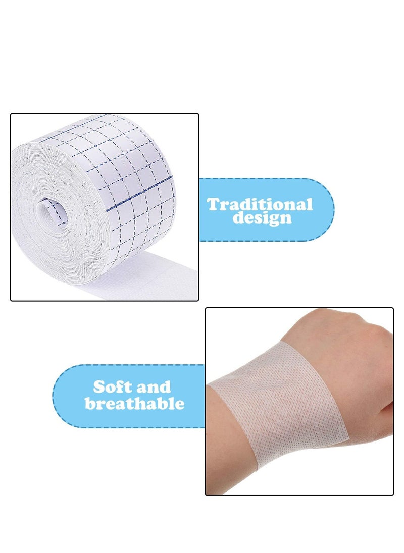 SYOSI - Non-Woven Cover Roll Stretch Tape Non-Woven Adhesive Bandages Breathable Bandage Tape Cohesive Wrap Bandages Protective Stretch Bandage Roll Film (2 Rolls 2 Inch x 10.94 Yard) - Image 1