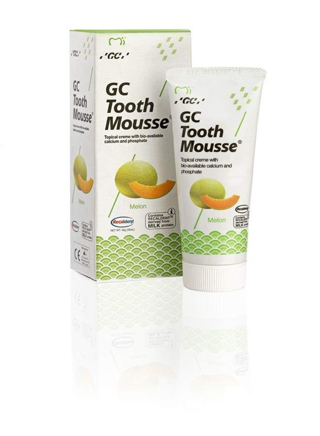Dentalworldofficial Gc Whitening Tooth Mousse Remineralising Sugar Free Dental Topical Creme (Melon), 40 g