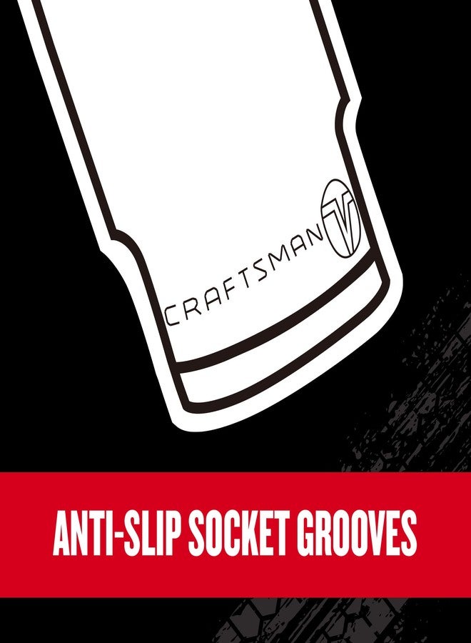 CRAFTSMAN V-SERIES Socket Set with 80-tooth Low Profile Ratchet, 38 Piece Shallow MM, 1/4 Inch Drive (CMMT45751V) - Image 5