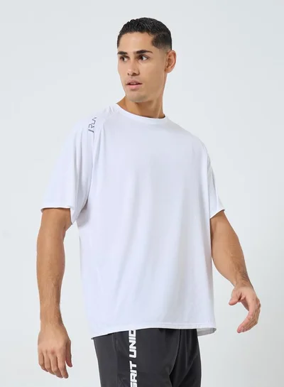 Styli Active Regular Fit Shoulder Print Detail Active T-Shirt