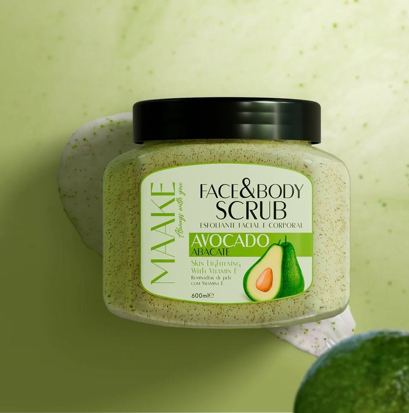 MAAKE Avocado Skin Glowing Face & Body Scrub 600ml - Image 2