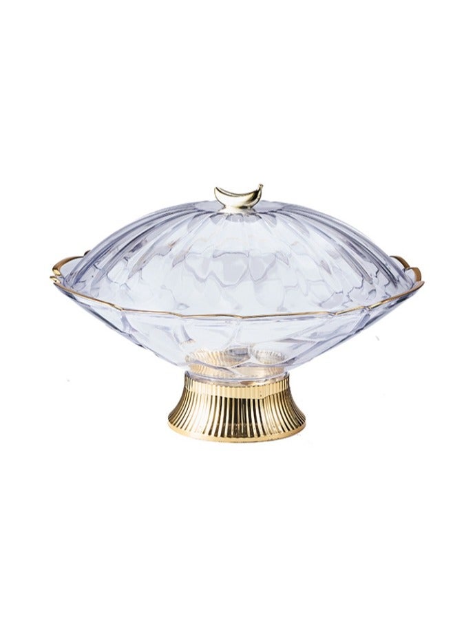 عبوة واحدة من وعاء الفاكهة، طبق الفاكهة، وعاء الفاكهة، وعاء حلوى الفاكهة، وعاء الوجبات الخفيفة مع غطاء - Image 2