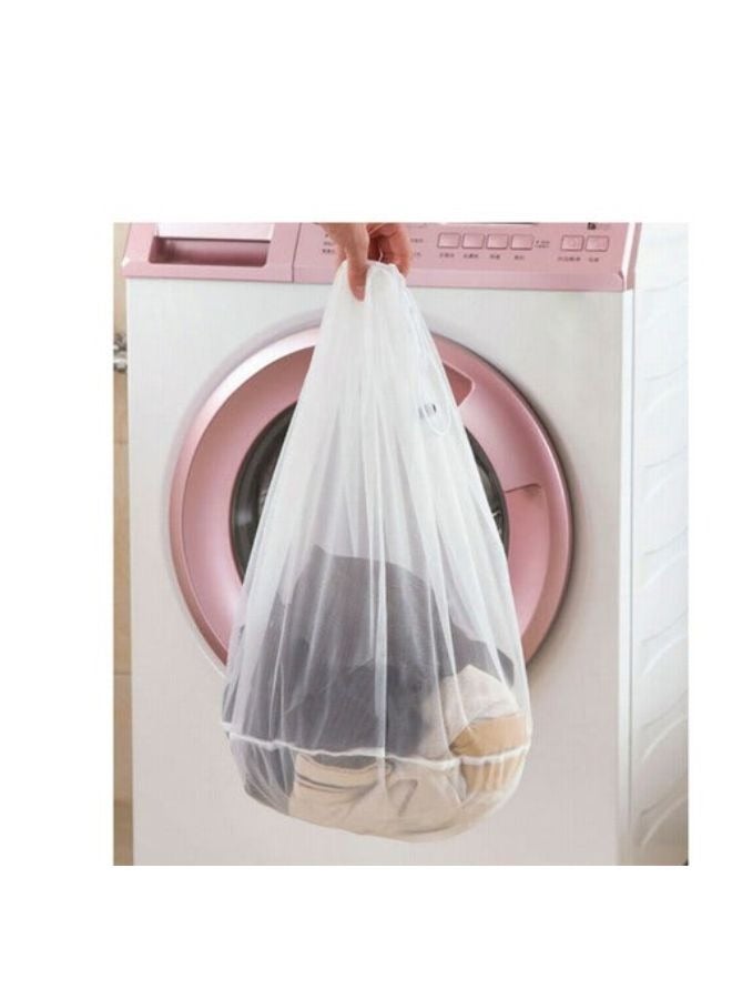 Babyjem Baby Laundry Bag, 46 x 36 cm, White - Adult Baby Laundry Bag, Washable Mesh Bag for Small Items, Baby Clothes Protector, Ideal Baby Shower Gift - Image 2