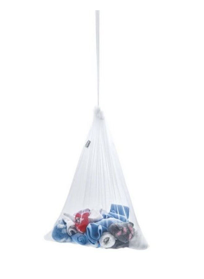 Babyjem Baby Laundry Bag, 46 x 36 cm, White - Adult Baby Laundry Bag, Washable Mesh Bag for Small Items, Baby Clothes Protector, Ideal Baby Shower Gift - Image 1